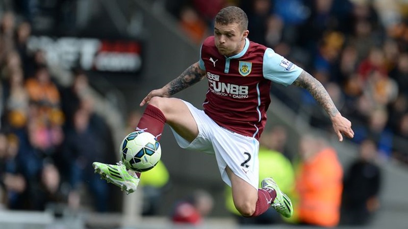 Kieran Trippier khi còn thi đấu trong màu áo của Burnley